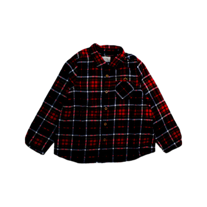 A Red Long Sleeve Shirts from Nanos in size 3T for boy. (Front View)