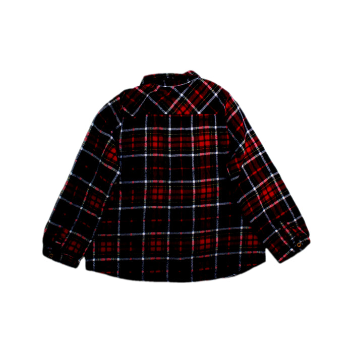 A Red Long Sleeve Shirts from Nanos in size 3T for boy. (Back View)