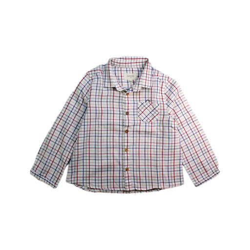 A White Long Sleeve Shirts from Nanos in size 3T for boy. (Front View)