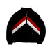 A Black Puffer/Quilted Jackets from Moncler in size 5T for boy. (Front View)