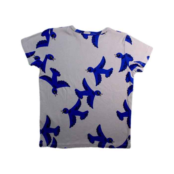 A Blue Short Sleeve T Shirts from Mini Rodini in size 5T for boy. (Back View)