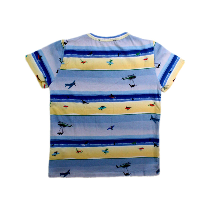 A Blue Short Sleeve T Shirts from Paul Smith in size 5T for boy. (Back View)