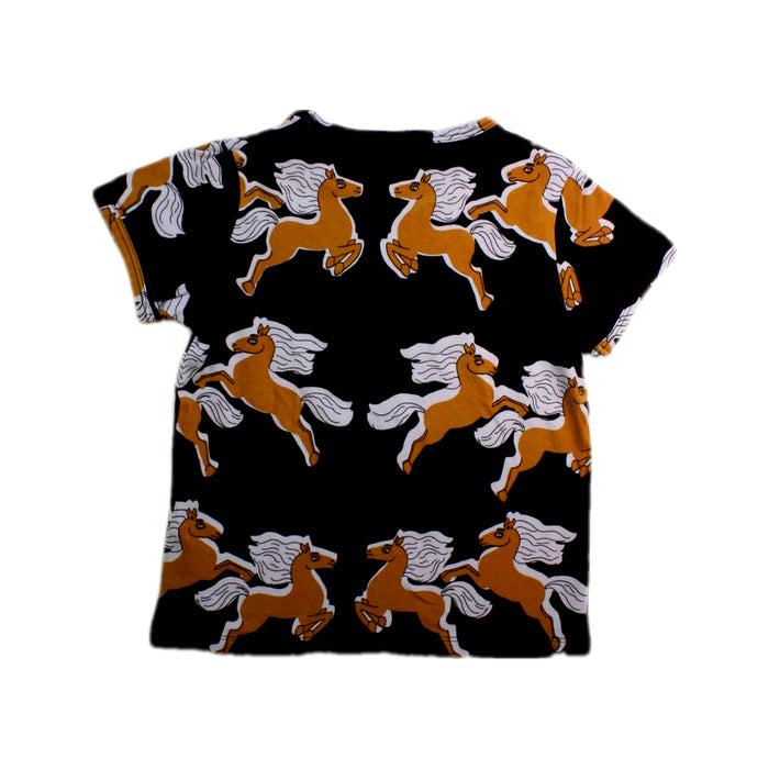 A Black Short Sleeve T Shirts from Mini Rodini in size 3T for neutral. (Back View)