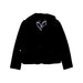 A Black Blazers from DKNY in size 4T for girl. (Front View)