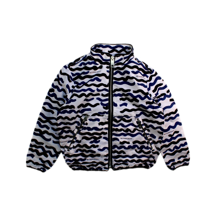 A Black Lightweight Jackets from Burberry in size 4T for boy. (Front View)