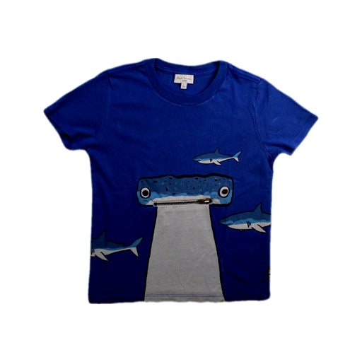 A Blue Short Sleeve T Shirts from Paul Smith in size 5T for boy. (Front View)