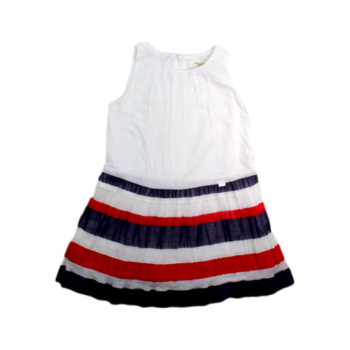 A Multicolour Sleeveless Dresses from Kingkow in size 4T for girl. (Front View)