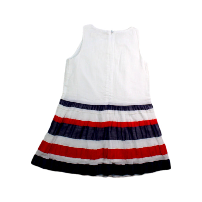 A Multicolour Sleeveless Dresses from Kingkow in size 4T for girl. (Back View)