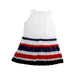 A Multicolour Sleeveless Dresses from Kingkow in size 4T for girl. (Back View)