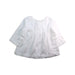 A White Long Sleeve Tops from Lebome in size 18-24M for girl. (Front View)