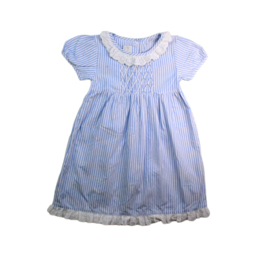 A Blue Short Sleeve Dresses from Rachel Riley in size 3T for girl. (Front View)