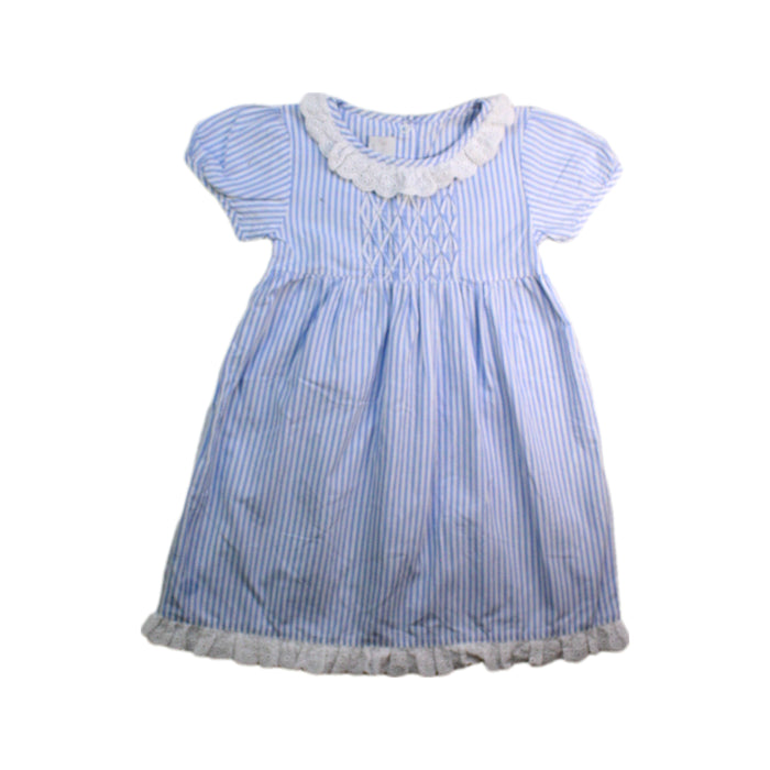 A Blue Short Sleeve Dresses from Rachel Riley in size 3T for girl. (Front View)