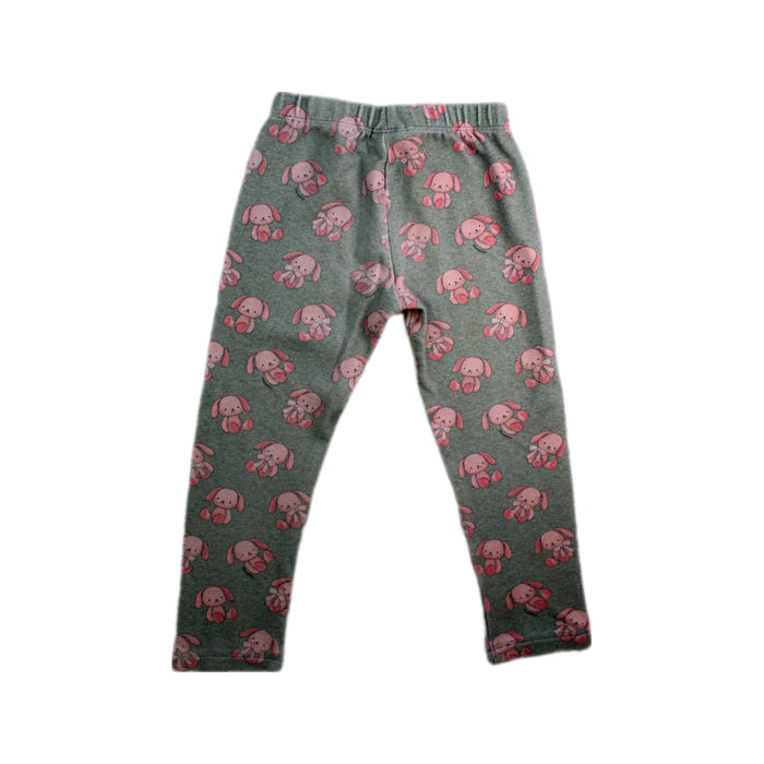 A Grey Leggings from Momonittu in size 4T for girl. (Back View)