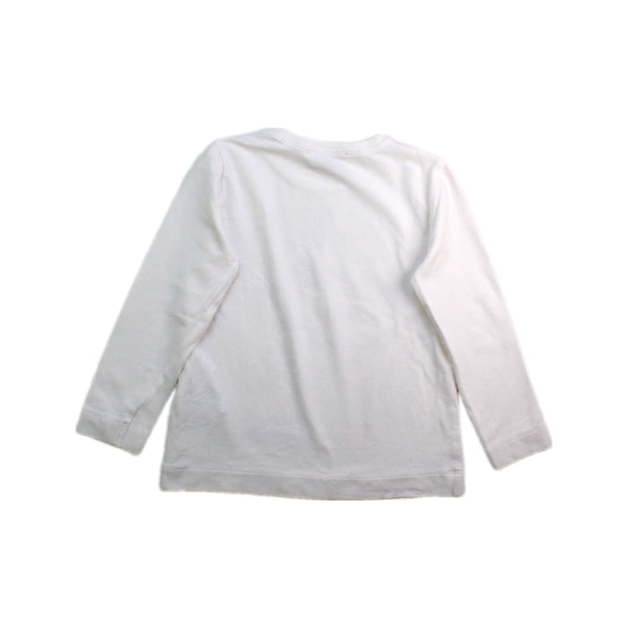 A White Long Sleeve T Shirts from Monnalisa in size 4T for girl. (Back View)