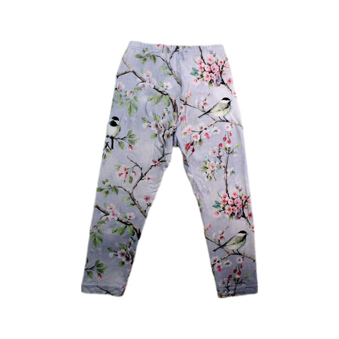 A White Leggings from Monnalisa in size 5T for girl. (Back View)