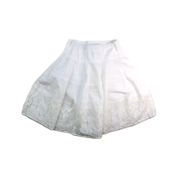 A White Short Skirts from Simonetta in size 6T for girl. (Back View)