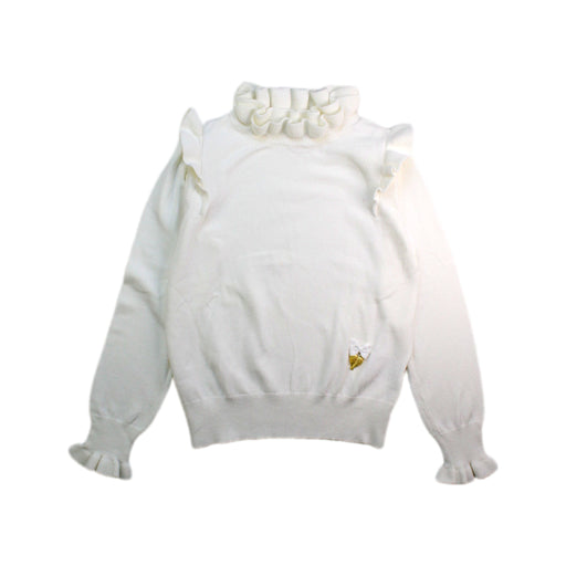 A White Knit Sweaters from Angel's Face in size 6T for girl. (Front View)