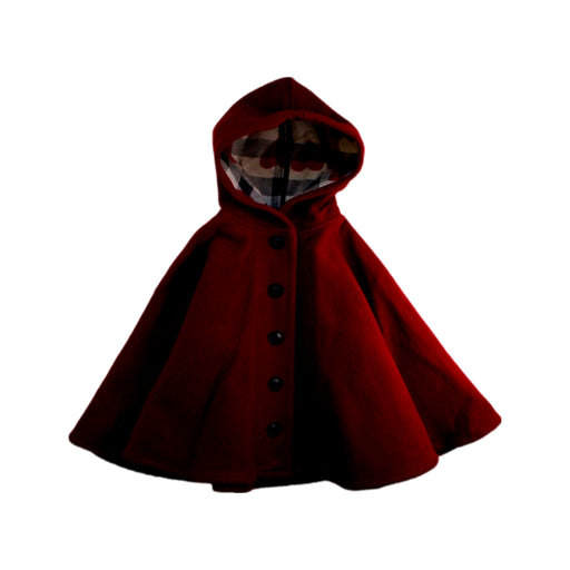 A Red Capes & Ponchos from Burberry in size 5T for girl. (Front View)
