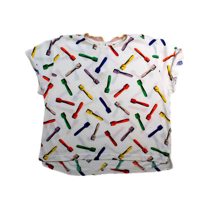 A Multicolour Short Sleeve Tops from Stella McCartney in size 6T for girl. (Front View)