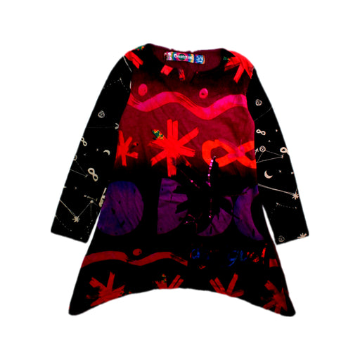 A Black Long Sleeve Dresses from Desigual in size 3T for girl. (Front View)