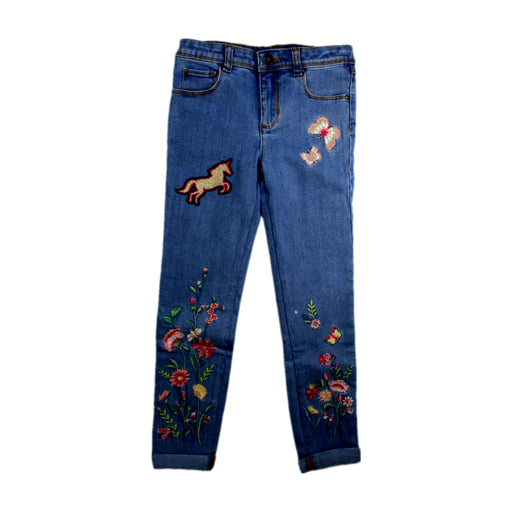 A Blue Jeans from Monsoon in size 6T for girl. (Front View)