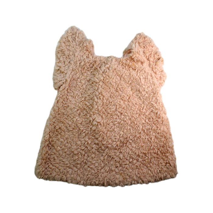 A Peach Sleeveless Dresses from Mardi Amber in size 7Y for girl. (Back View)