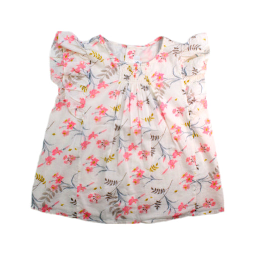 A Pink Sleeveless Tops from Bonpoint in size 6T for girl. (Front View)