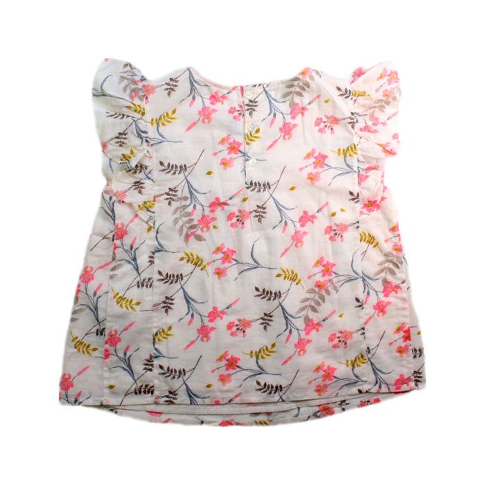 A Pink Sleeveless Tops from Bonpoint in size 6T for girl. (Back View)