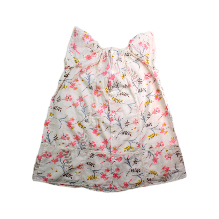 A White Sleeveless Dresses from Bonpoint in size 3T for girl. (Back View)