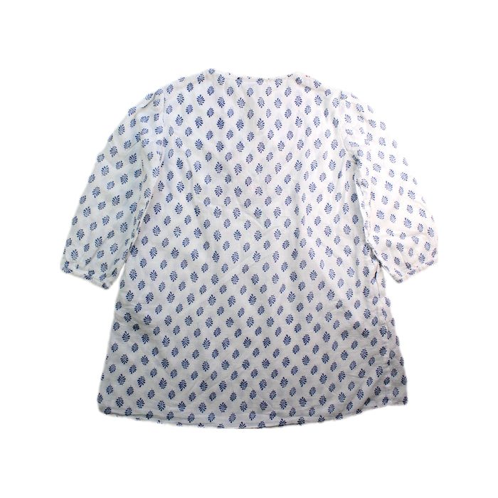 A White Long Sleeve Dresses from Bonne Mere in size 4T for girl. (Back View)
