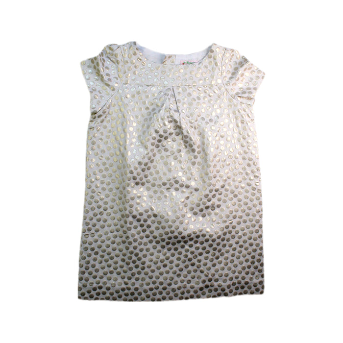 A Ivory Short Sleeve Tops from Bonpoint in size 6T for girl. (Front View)