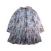 A Blue Long Sleeve Dresses from Velveteen in size 6T for girl. (Back View)