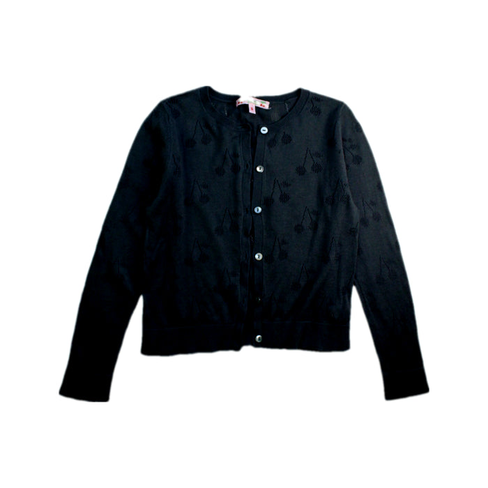 A Black Cardigans from Bonpoint in size 6T for girl. (Front View)