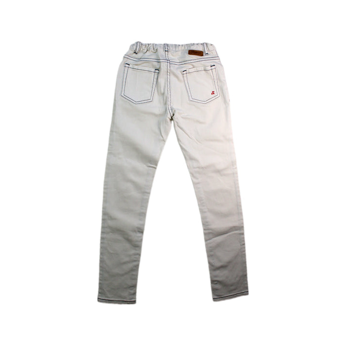 A White Jeans from Bonpoint in size 8Y for girl. (Back View)