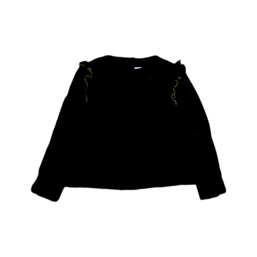 A Black Long Sleeve Tops from Jacadi in size 6T for girl. (Front View)