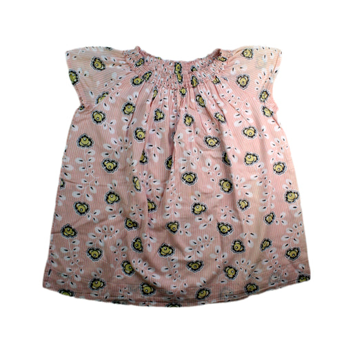 A Pink Sleeveless Tops from Bonpoint in size 6T for girl. (Front View)