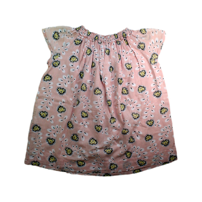A Pink Sleeveless Tops from Bonpoint in size 6T for girl. (Back View)