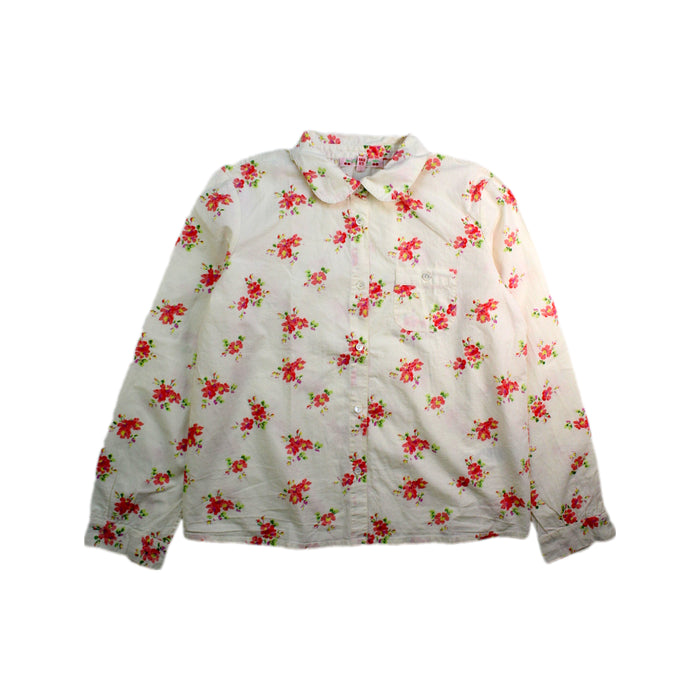 A White Long Sleeve Shirts from Bonpoint in size 10Y for girl. (Front View)