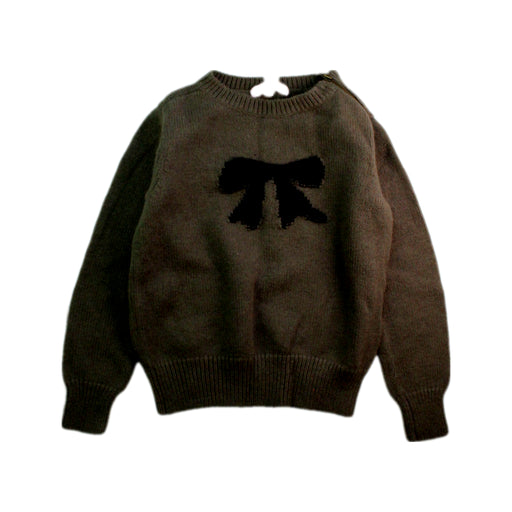 A Black Knit Sweaters from Bonpoint in size 8Y for girl. (Front View)