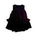 A Black Sleeveless Dresses from Velveteen in size 8Y for girl. (Front View)