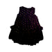 A Black Sleeveless Dresses from Velveteen in size 8Y for girl. (Back View)