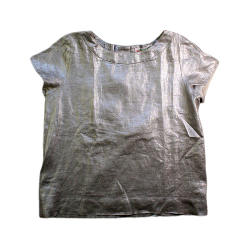 A Silver Short Sleeve Tops from Bonpoint in size 8Y for girl. (Front View)
