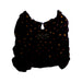 A Black Sleeveless Tops from Velveteen in size 4T for girl. (Back View)