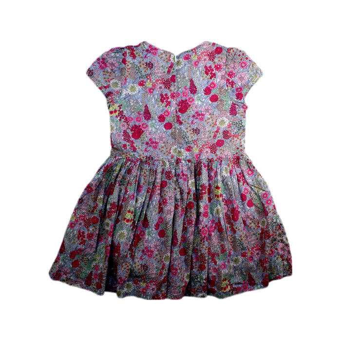 A Multicolour Short Sleeve Dresses from Jacadi in size 5T for girl. (Back View)