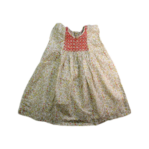 A Pink Sleeveless Dresses from Jacadi in size 4T for girl. (Front View)