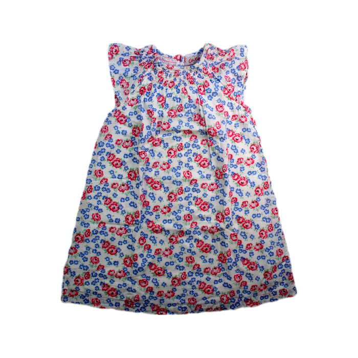 A Blue Sleeveless Dresses from Cath Kids London in size 2T for girl. (Front View)