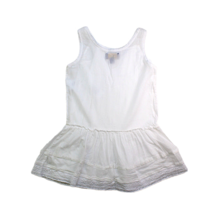A White Sleeveless Dresses from Polo Ralph Lauren in size 4T for girl. (Back View)
