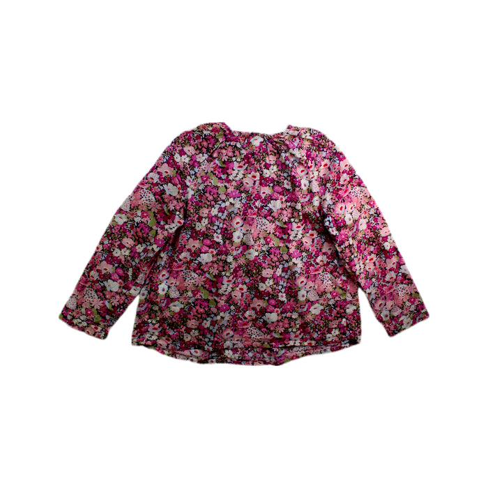 A Pink Long Sleeve Tops from Bonpoint in size 6T for girl. (Back View)