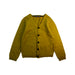 A Yellow Cardigans from Bonpoint in size 6T for boy. (Front View)