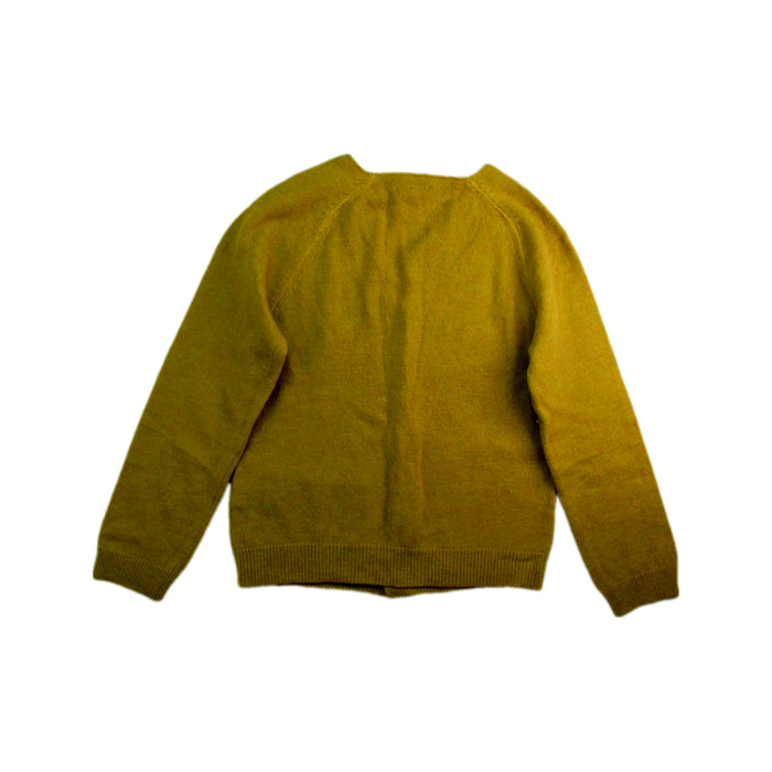 A Yellow Cardigans from Bonpoint in size 6T for boy. (Back View)